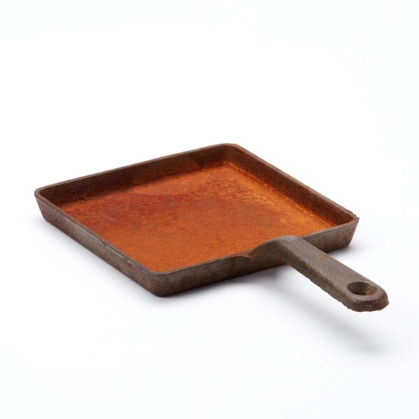 Rusted Cast Iron 6" Square Skillet