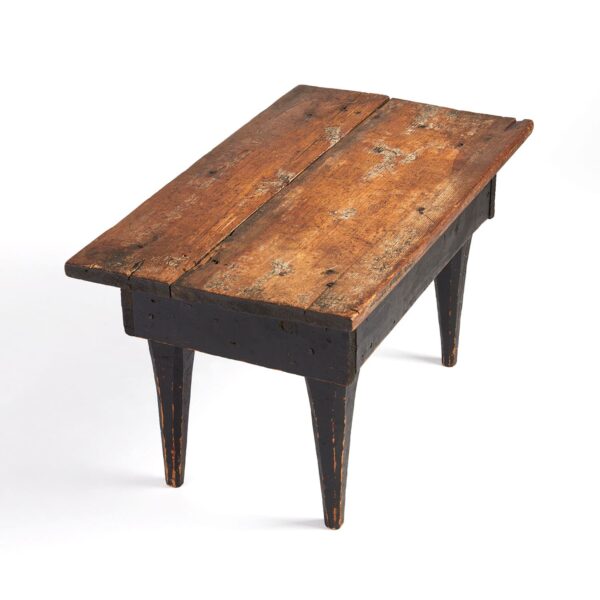 Distressed Antique Low Wood Table