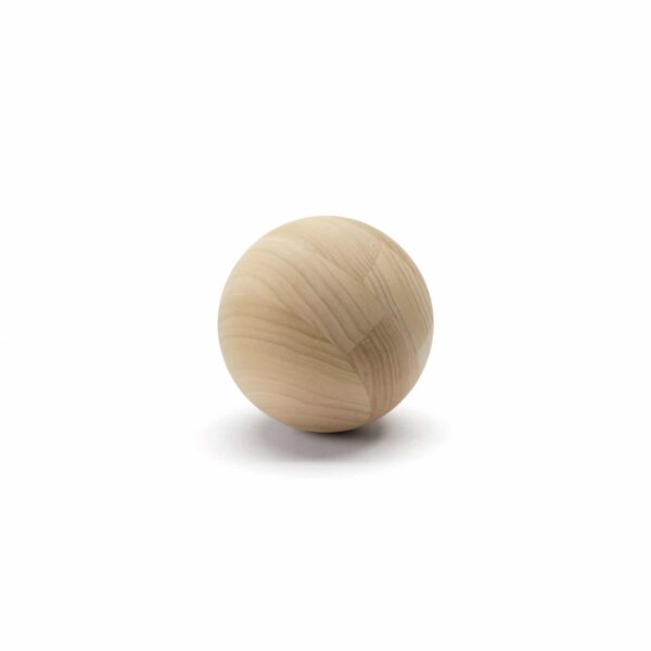 Wood Sphere No.4 (Solid Unfinished Wood)