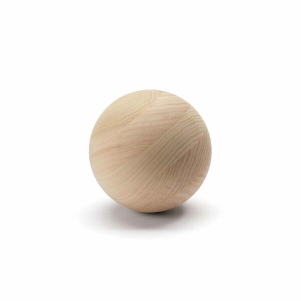 Wood Sphere No.5 (Solid Unfinished Wood)